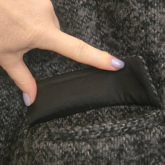 Theory Women's Grey and Black Coat - Picture 5 of 6